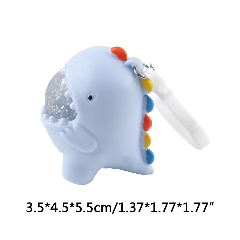 Juguetes antiestrés de animales blandos de deformación elástica, juguete de descompresión Kawaii, Mini burbuja de saliva de dinosaurio de bebé Mochi