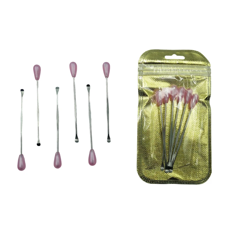 6pcs/lot Microblading Pigment Ink Mixing Stick Stirring Spoon Tattoo for Powder Spatula Pin Manicure Tattoo Tool PMU Supply