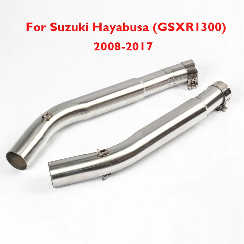 

Motorcycle Exhaust System Connect Tube Middle Mid Link Pipe Slip on GSXR1300 Exhaust for Suzuki GSXR1300 2008-2017