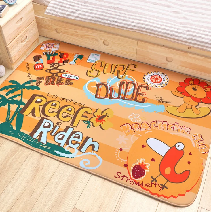 Tapis de jeu en coton pour enfants, tapis de sol pour ramper, literie pour bébé, couverture lapin, décoration de chambre