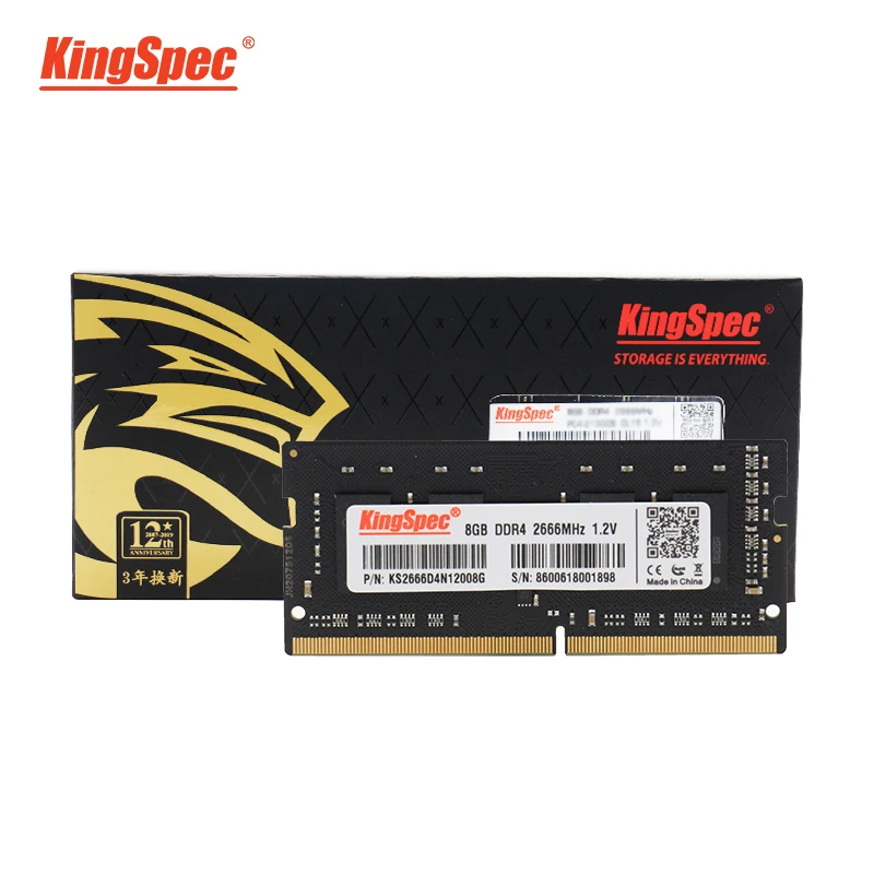 Kingspec memoria ram DDR4NB 4GB 8GB 2400MH16GB 2666MHz SODIMM RAM for Laptop Notebook Memoria RAM DDR4 1.2V Laptop RAM