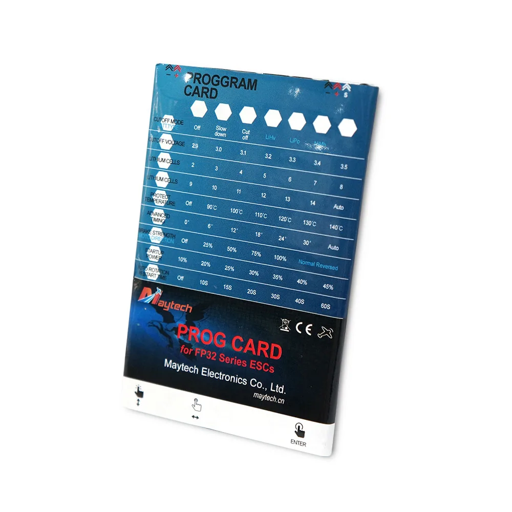 Maytech Progcard para aviones RC FP sin escobillas ESC 32 bits controladores de velocidad Progcard-FP32