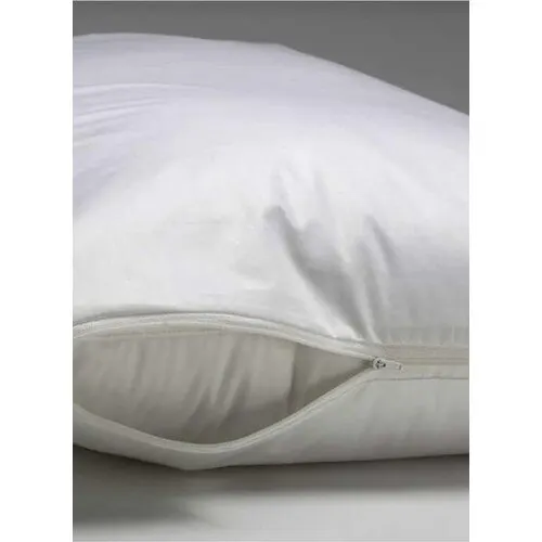 Soft Colours Zipper 6 PCs Pillow Inside Protective White Pillow Case Cotton Fabric