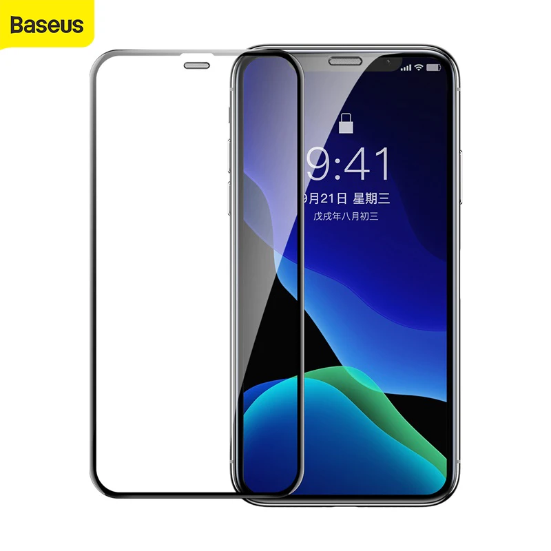 

Baseus Full Coverage Tempered Glass For iPhone Xs Xs Max XR Screen Protector Thin Protective Glass Front Film Cover 0.3mm