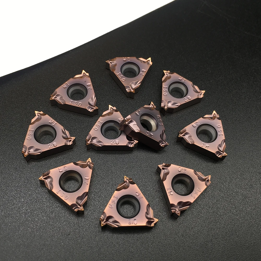 10PCS 16IR M 2.0 ISO FT1125 สแตนเลสและเหล็กชิ้นส่วนเครื่องกลึงสากล Toolholders เกลียวแทรก CNC เครื่องมือ