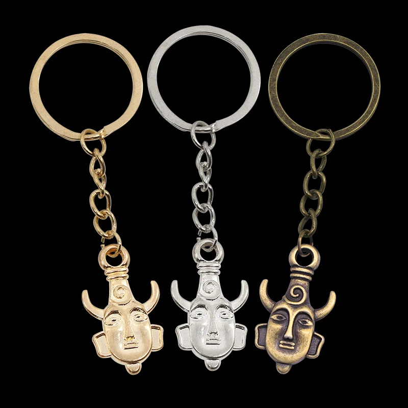 Classic Anime Movie Keychain Supernatural Sided Amulet Buddha Head Metal Key Chain Party Jewelry Gifts For Friends view 3