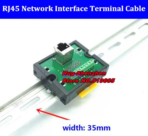 

RJ45-M1-D RJ45 Terminal block RJ45 network interface adapter cable terminals / BRK8P8CSJ Terminal plate without Din Rail