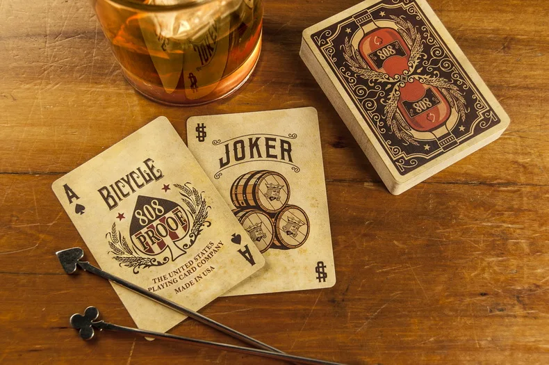 Fahrrad Bourbon 808 Beweis Spielkarten Kentucky Whiskey Deck USPCC Sammeln Poker Karte Spiele Zaubertricks Requisiten für Zauberer