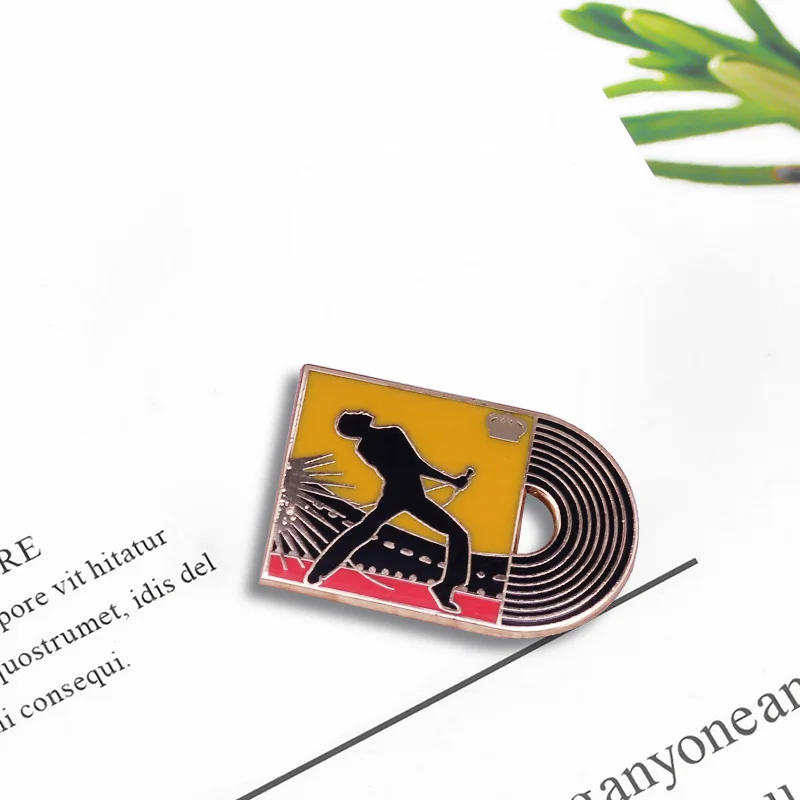 Queen Band Rock Star pin who has flamboyant stage persona and four-octave vocal range