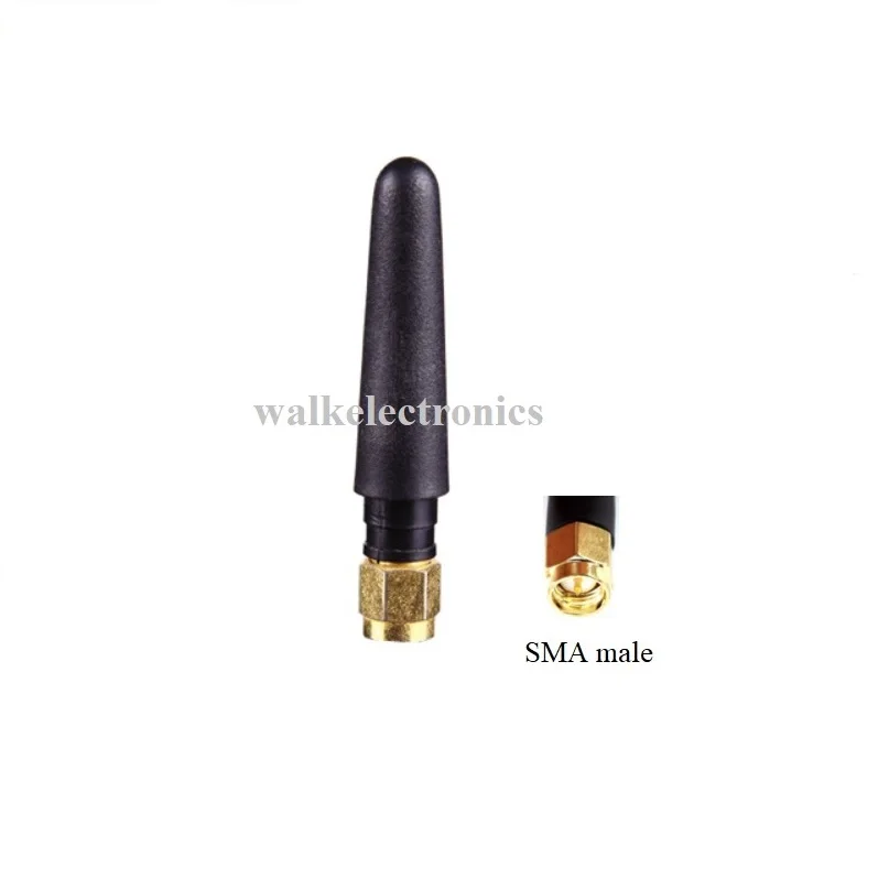 short GSM 3G Antenna 50mm length gprs 3g stubby antenna, sma straight multiband rubber antenna