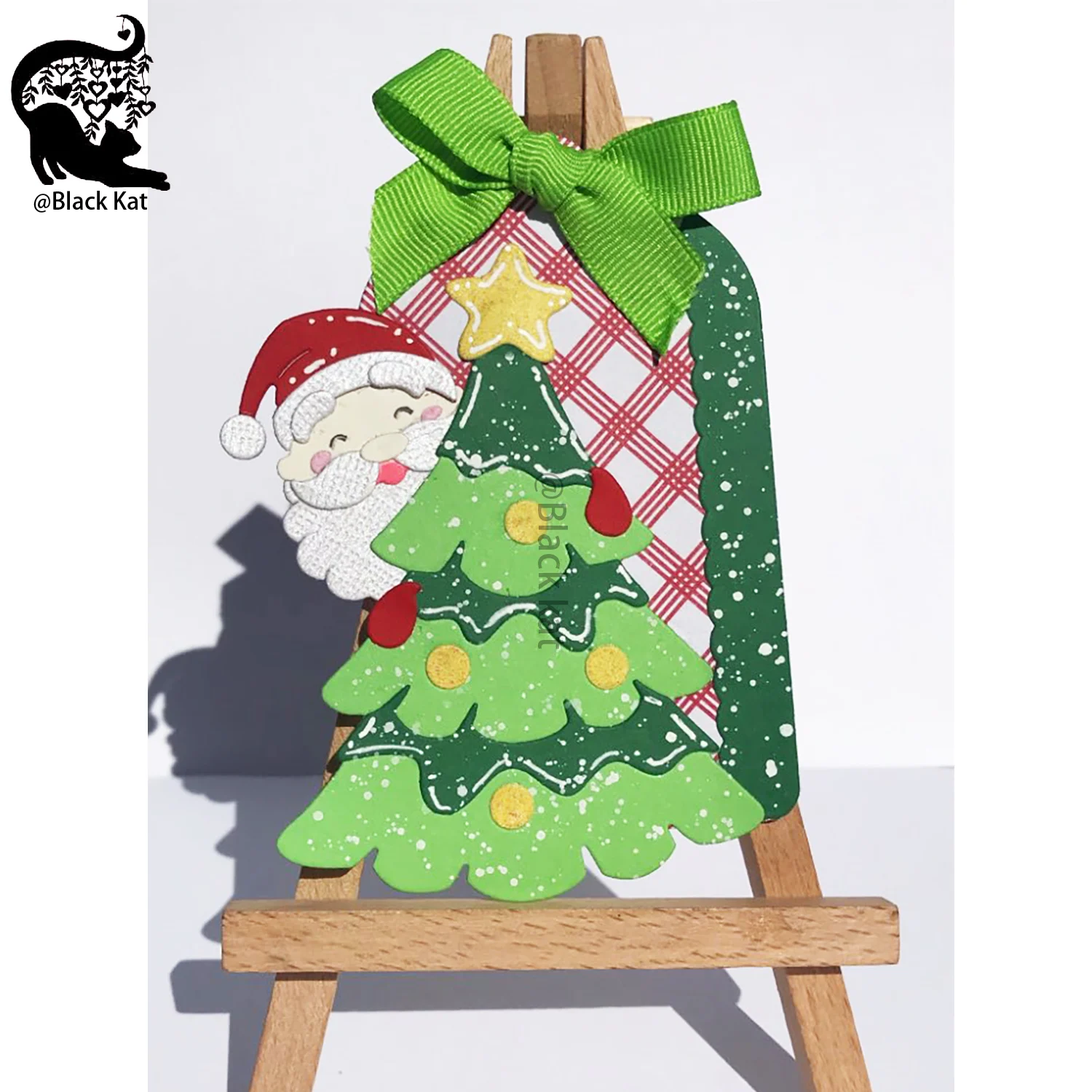 New Star Snow Covered Christmas Tree Santa Claus Cutting Dies Metal DIY Scrapbook Stencil Gift Card Craft