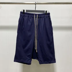 Pantalon de survêtement de style gothique pour hommes et femmes, court, décontracté, coton, harem, noir, blanc, été, théâtre en couture, synchronisation 21