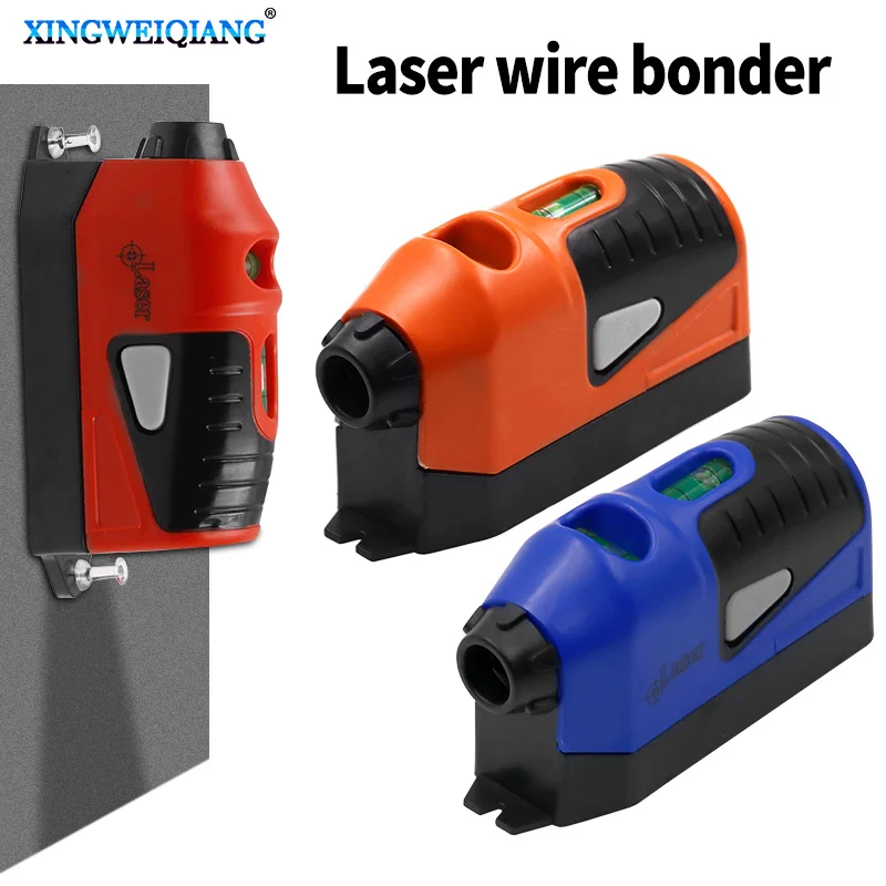 Mini vertical bubble level, laser level laser guided horizontal line measurement tool