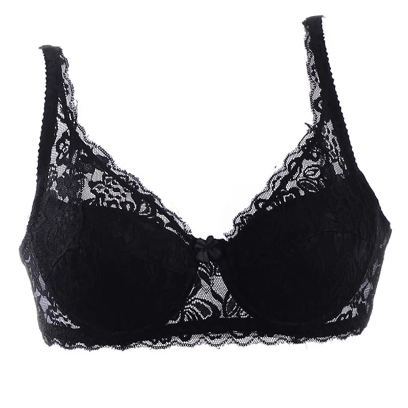 

VOGUESECRET Women Sexy Embroidery Lace Bra Brassiere Bralette Lingerie BH 32 34 36 38 40 42 44 A B C D DD E F Underwire