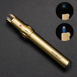 Jobon New Grinding Wheel Gas Lighter Personality Metal Strip Torch Lighters Rotary Switch Portable Cigarette Gadget Gift for Men