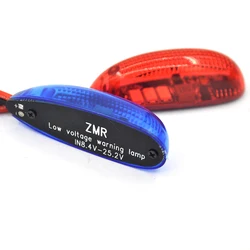 ZMR lampada spia di navigazione a bassa tensione Led batteria al litio allarme cicalino a bassa pressione per barca RC ad ala fissa