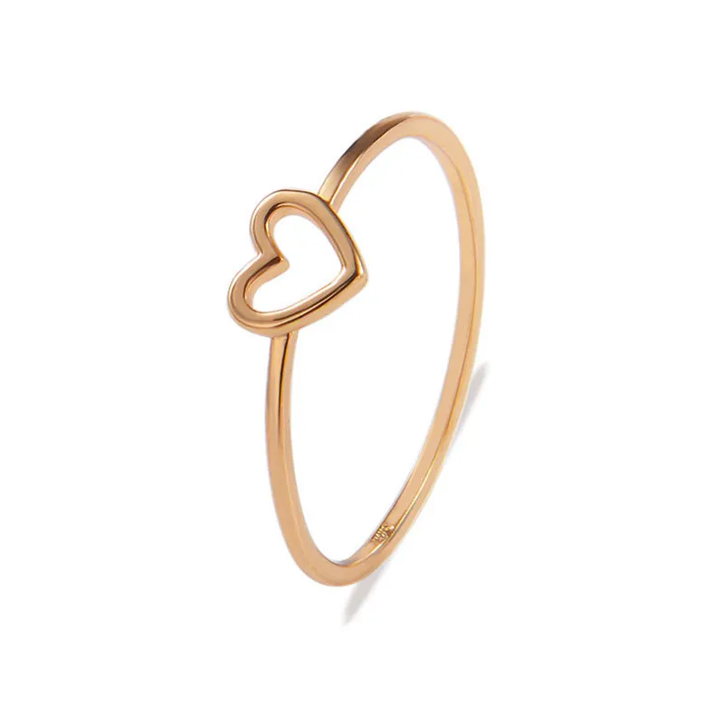 Woozu Fashion Simple Love Rings For Women White Gold Color Wedding Jewelry Ladies Gifts 2026 New Arrivals Dropshippping
