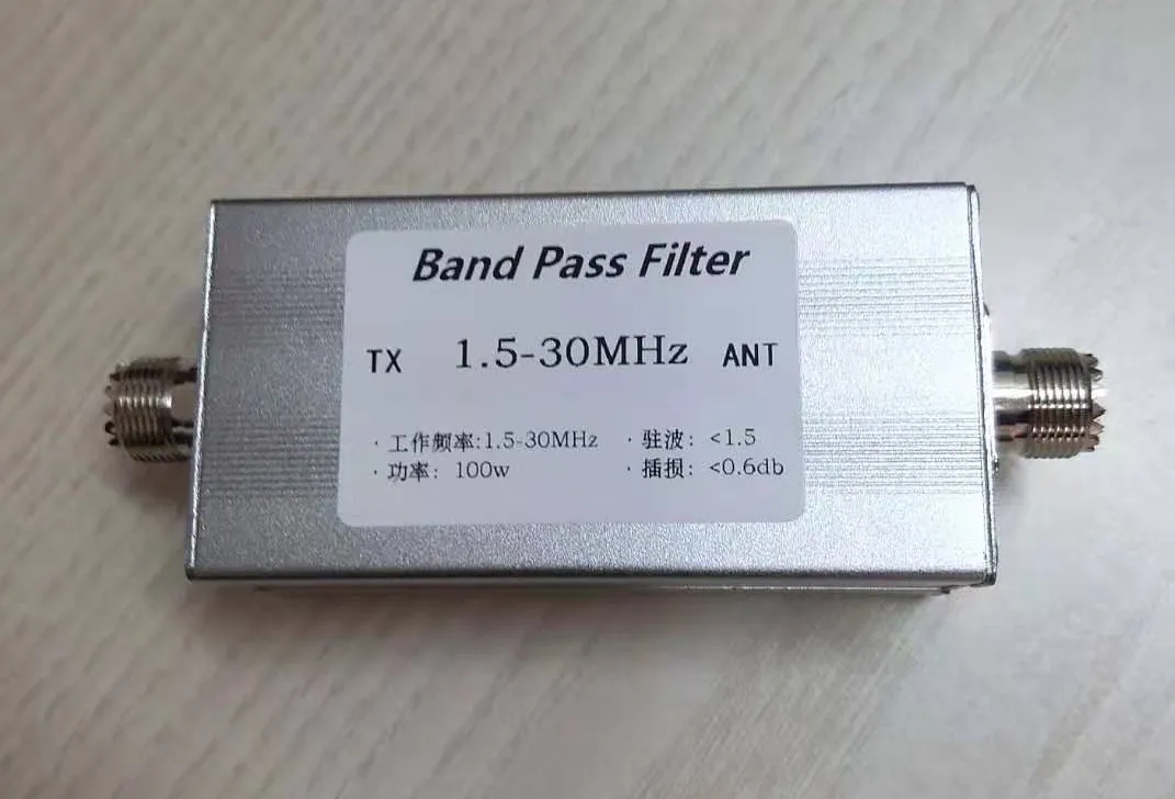 

Short wave band pass filter 1.5-30mhz BPF band pass filter improves anti-interference ability of radio station