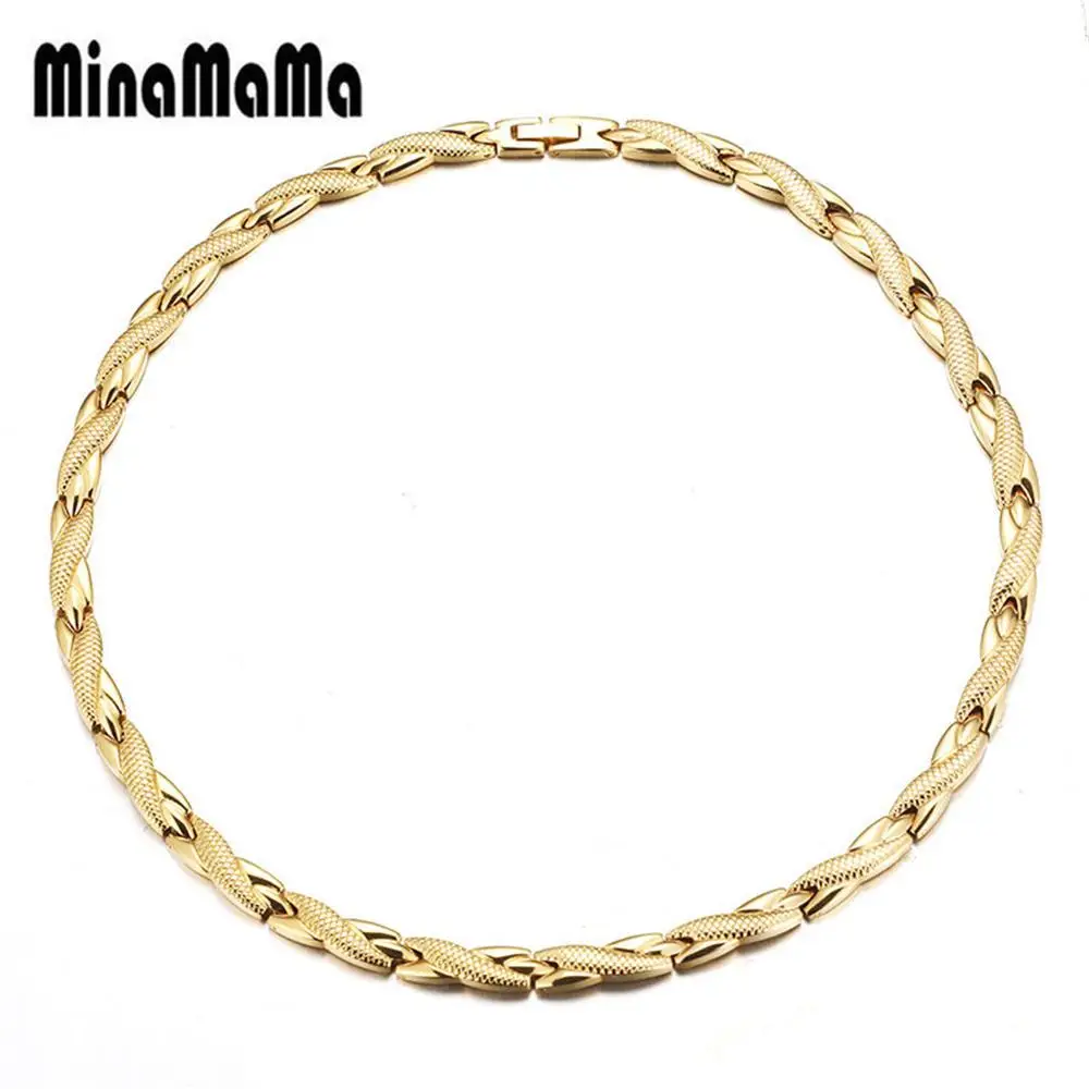 

Stainless Steel far infrared Negative Ion Germanium Bio Magnetic Necklace for Men Health Energy Necklace Arthritis Cure Jewelry