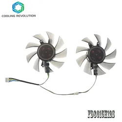 75MM 2PCS FD8015H12S T129215BU 4Pin 12V 0.32AMP VGA Fan Graphics Card Cooling Fan for GALAX GTX 1060 KFA2 GTX 1060 Fan