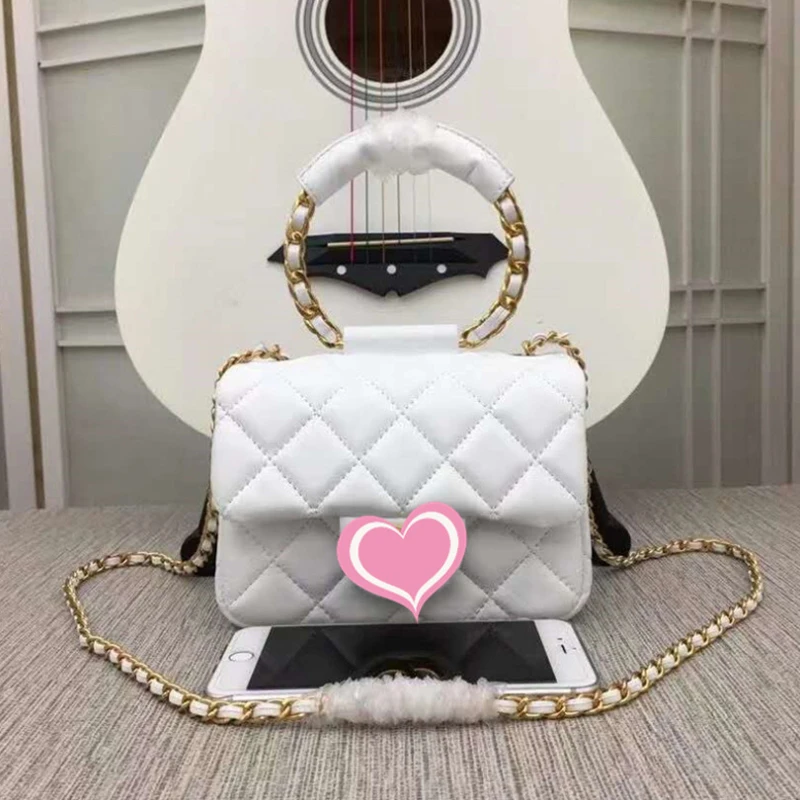 Asa de cadena de bolso Vintage dorada para mujer, correas de bolso, accesorio de bolso de moda, piezas desmontables, mango de repuesto