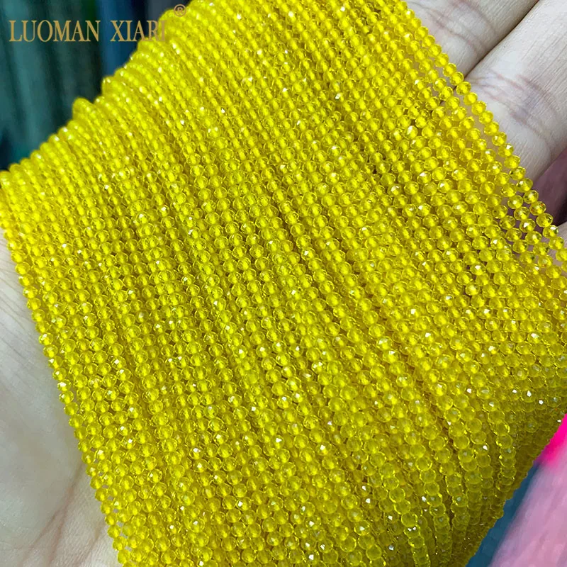 Sale AAA 2mm Red Black Blue 100% Natural Spinels Faceted Round Natural Stone Beads For Jewelry Making DIY Bracelet Necklace