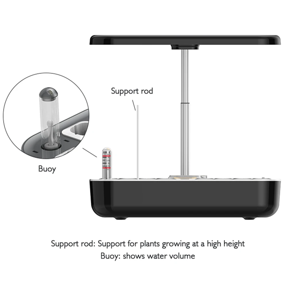 Urban Garden roślina hydroponiczna z oświetlenie Led do uprawy nietoksyczny bezglebowa inteligentna maszyna do sadzenia zestawy hydroponiczne do domu