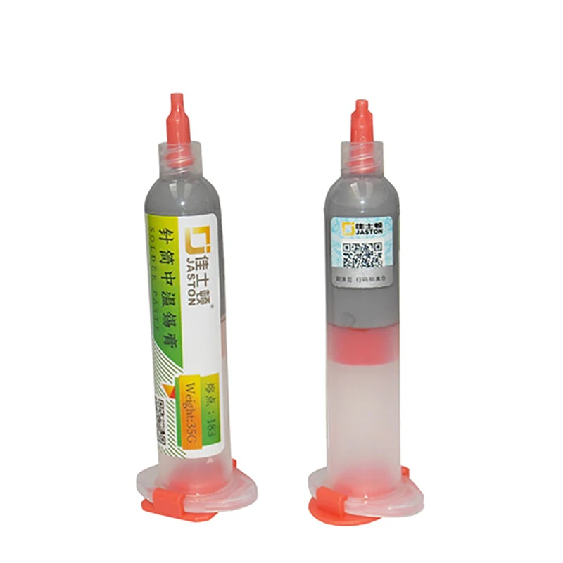 1pc 10cc Syringe Liquid Flux Soldering Paste 35g Leaded Stencil Welding Tool Low Temperature Melting Point 183C Tin Solder Paste