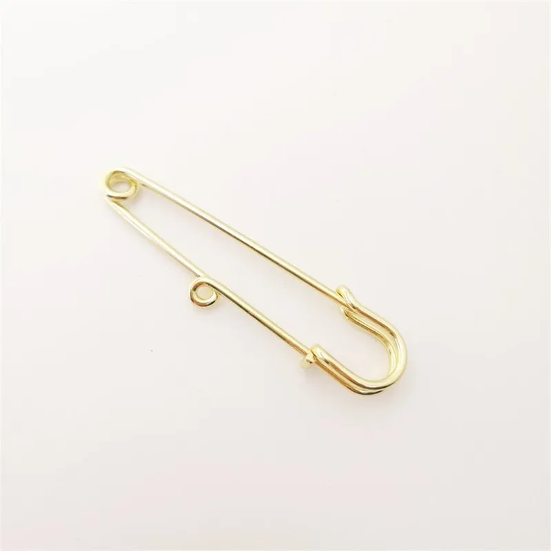 10pcs 5.7cm high quanlity 1loop safety pin Nickel-free rack plating brooch pins for DIY  Jewelry Findings Accessories