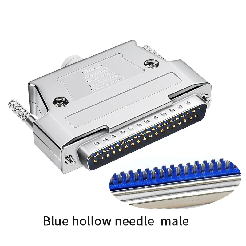 DB37 Mannelijke Plug/Vrouwelijke Socket Metalen Shell Kit 2 Rijen 37 Pin Seriële Poort Connector D-SUB 37 Adapters Met zinklegering Shell