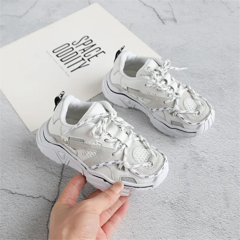 Kinder Schuhe 2021 Neue Kleinkind Jungen Mรคdchen Sport Schuhe Reflektierende Schnรผrsenkel Atmungsaktive Outdoor Tennis Mode Kinder Turnschuhe