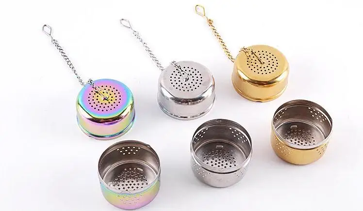 Teas Leaf Strainer Eco Friendly Mesh Filter Hook Loose Creative Stainless Steel Tea Ball Infuser Kitchen Bar Tools Wholesale