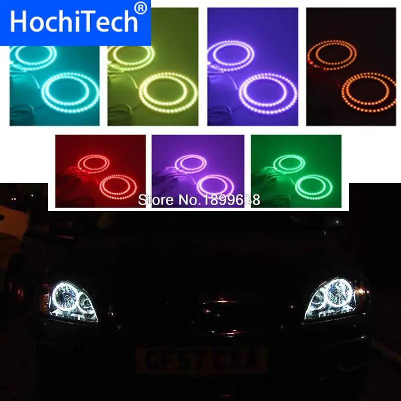 

Super bright 7 color RGB LED Angel Eyes Kit with control car styling For Ford Focus II Mk2 2004 2005 2006 2007 2008 Europe