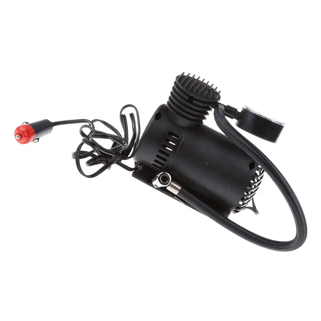 Mini Portable Air Compressor Wheel Automatic Pump Inflator Car Auto Accessory DC 12V