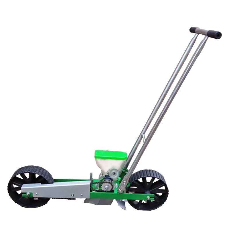 

Multi-function seed planter small single-row hand-push planter granular seeding of vegetables, grain etc.