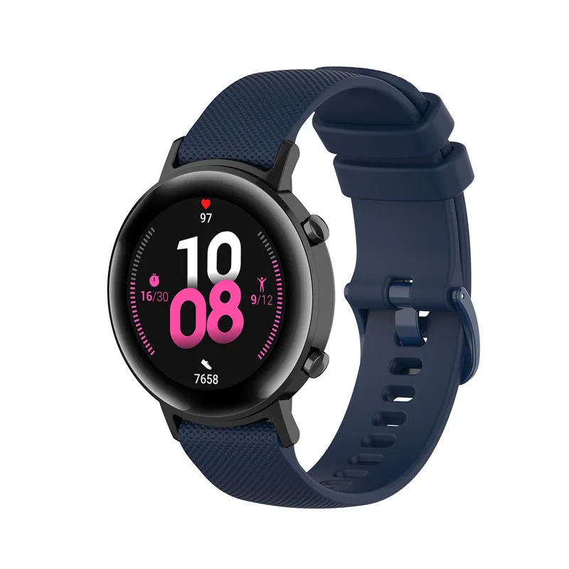 20mm/22mm Silicone band For Amazfit GTS/2/2e/GTS2 Mini/GTR 42mm/47mm/GTR2/2e/stratos 2/3 Sport Watch Bracelet Amazfit bip Belt image 6
