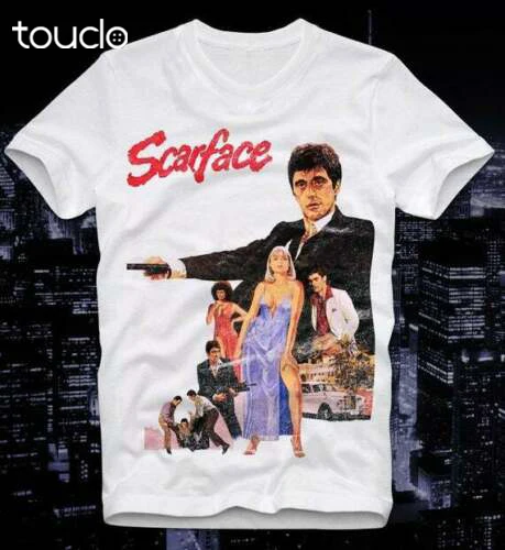 Scarface T Shirt Funny Birthday Cotton Tee Vintage Gift For Men Women