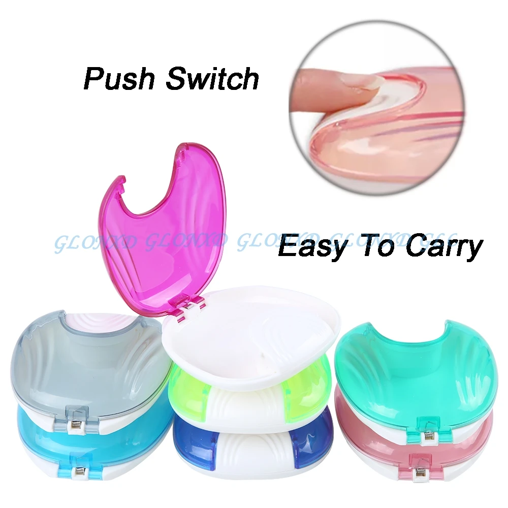 

1Pcs New Arrived Dental False Teeth Cleaning Box Denture Bath Container Retainer Holder Case