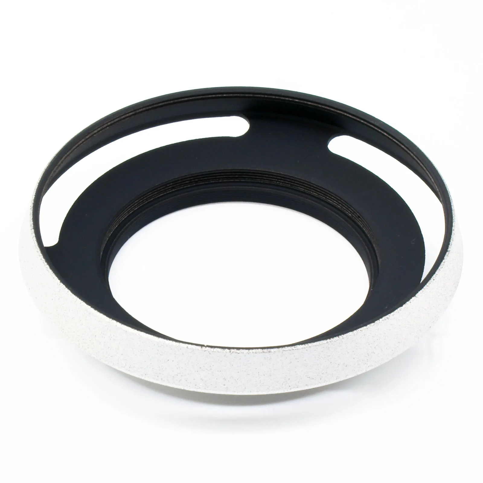 Cubierta de lente plateada inclinada de metal de 40,5mm para Leica M Leica R Leitz Voigtlander