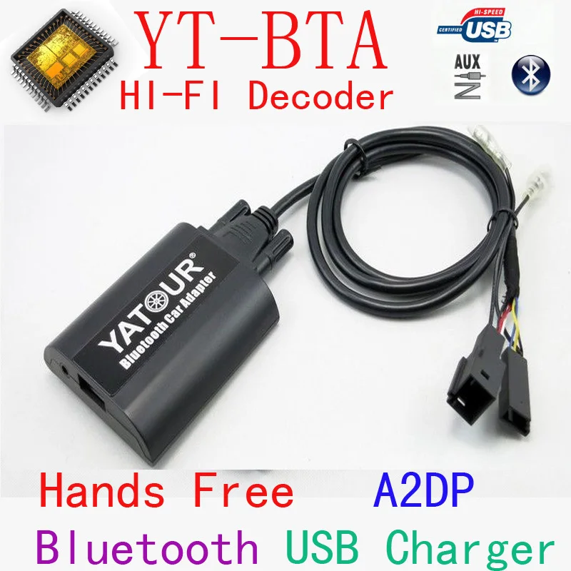 

Yatour BTA Bluetooth Hands Free Call Smart Phone A2DP Car kits For 1991-2006 BMW 3pin+6pin X5 X3 M3 M5 YT-BTA With HI-FI HFP