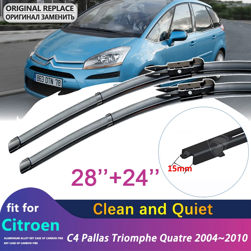 

Для Citroen C4 Pallas Triomphe Quatre 2004 ~ 2010 автомобильные щетки стеклоочистителя ветрового стекла стеклоочистители автомобильные аксессуары наклейки