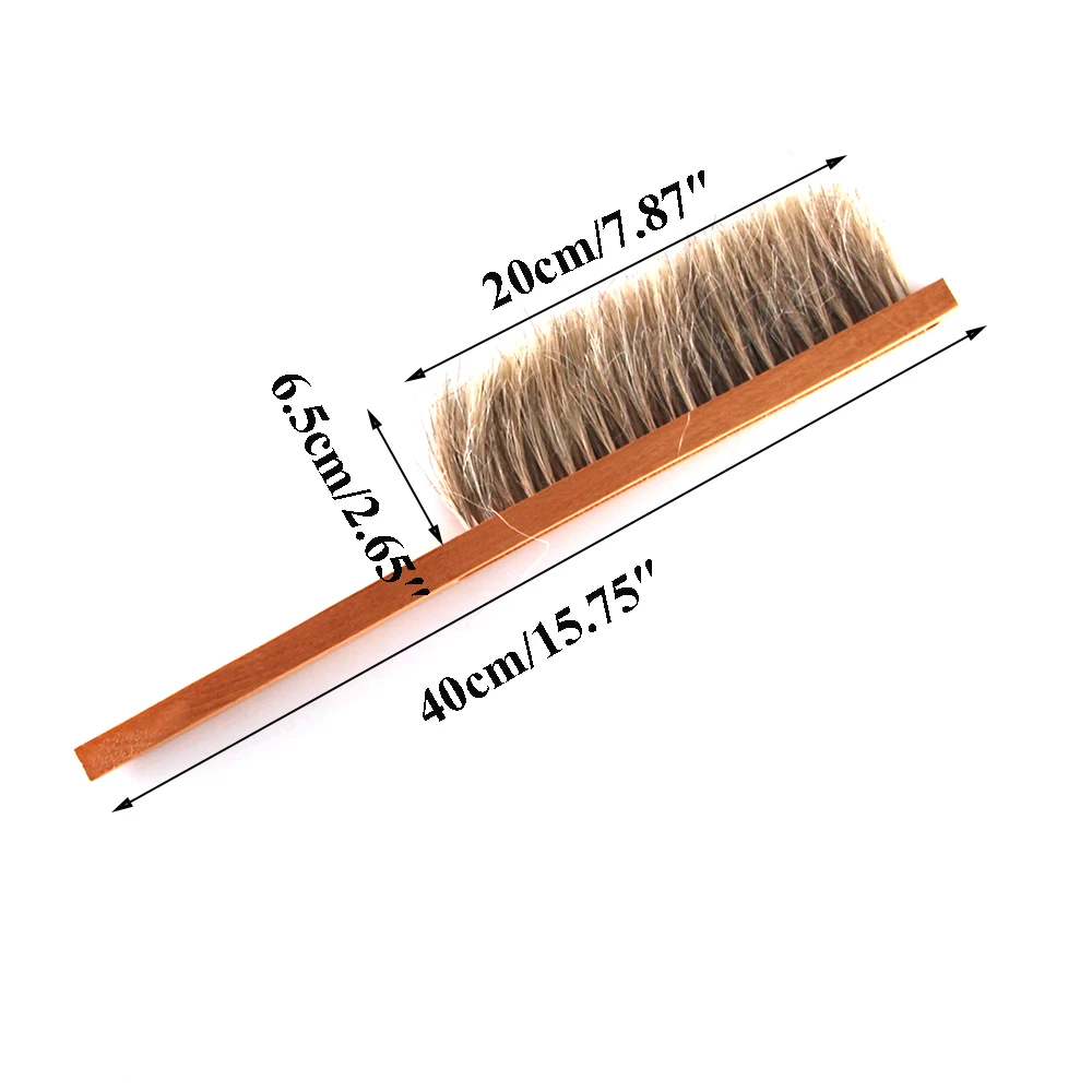 1PCS Mane Brush for Sweeping Cleaning Beehive Tools Two Rows Horsetail Hair New Bee Brushes Beekeeping Equipment for Apiculture