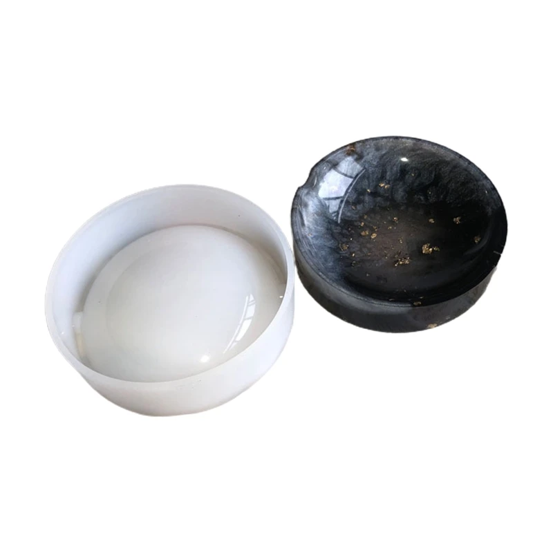 DIY Crystal Epoxy Resin Mold Round/Square/Rhombus/Polygon Ashtray Silicone Mould