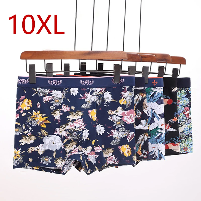 10xl 9xl 8xl 7xl 6xl 5 pçs/lote tamanho grande roupa interior masculina boxer calcinha shorts de algodão respirável homem boxers