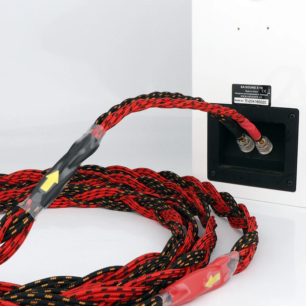 Western Electric Loud Speaker Cable HIFI Audiophile Cable Banana To Banana Plug amplifier speaker cable wire Audio Line