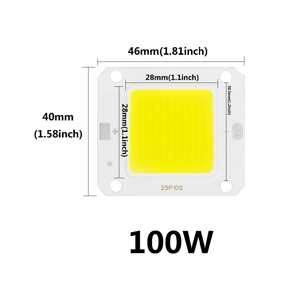 Smart IC No Need Driver LED COB Lamp Bead DC27-36V 10W 50W 60W 70W DIY Flood Light Bulb Outdoor Spotlight Landscape Chip Lamps