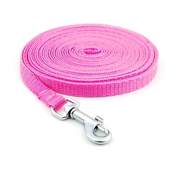 Coleira de nylon com corda para animal de estimação, corda longa de tração, chumbo, material esportivo, para treinamento, corrida, para cães pequenos, largura de 1.0 cm