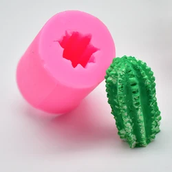 3D Cactus Candle Silicone Mold DIY Soap Aroma Candle Mould Chocolate Cake Making Tool Handmade Clay Crafts Art Mold