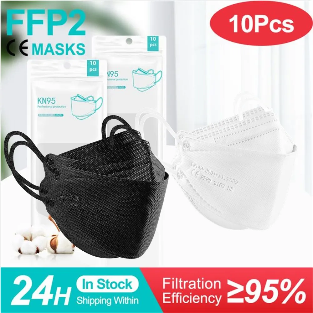 

5-100Pieces Face Mask fpp2 Approved europe ffp2 mask ffp2mask ce kn95 masks ffp2reutilizable Black mask ffp3 Mascarillas Mascara