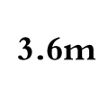 3.6 m